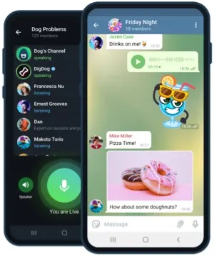 Capture de Telegram sur Android